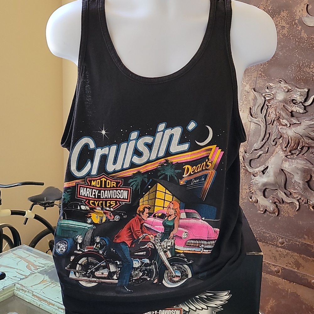 Harley-Davidson Men's Sleeveless Shirt 1989!!